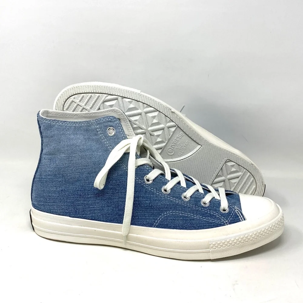 Converse All Star Chuck 70 High Top Light Denim Canvas Men’s Sneakers 165648C - Picture 5 of 9